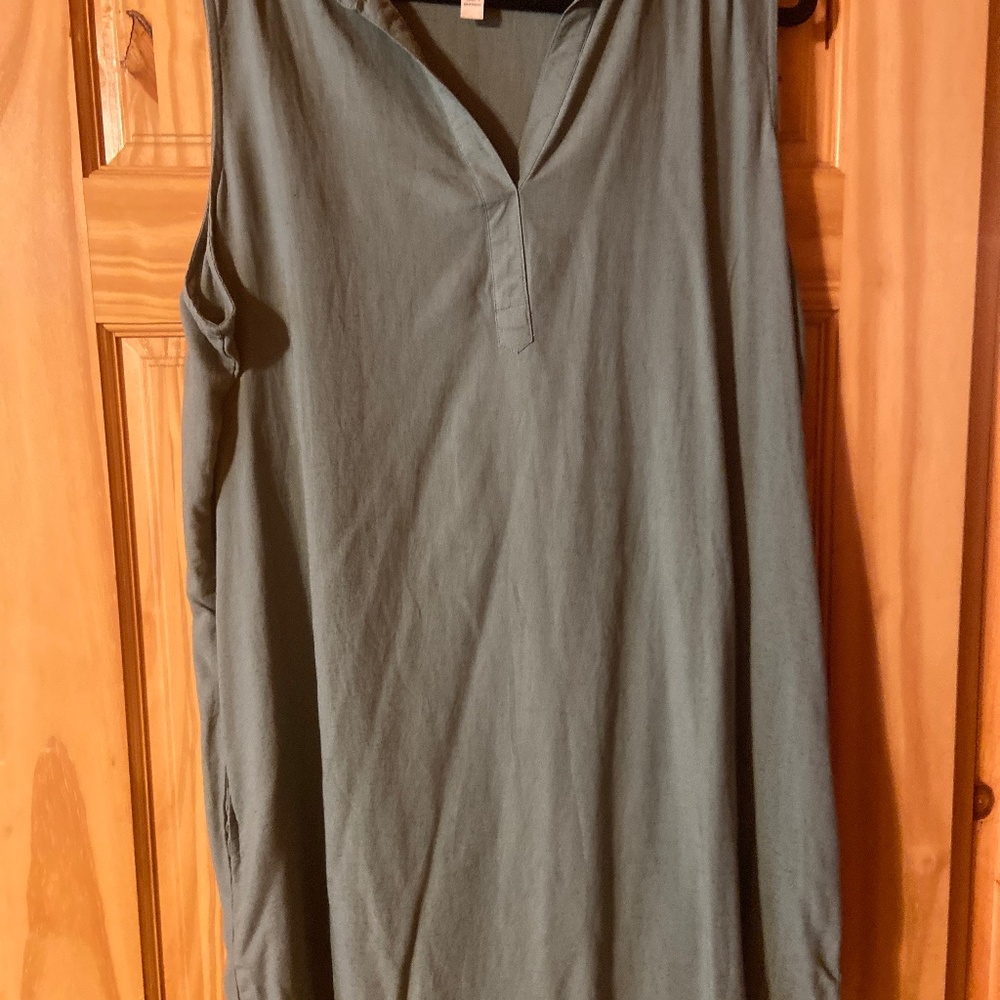 Sage green summer dress